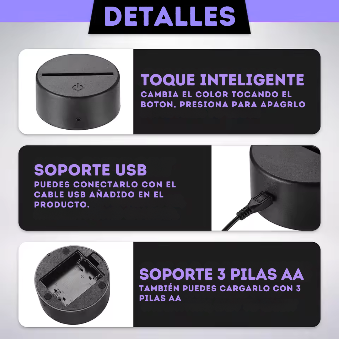 Lampara Neón3D Coche
