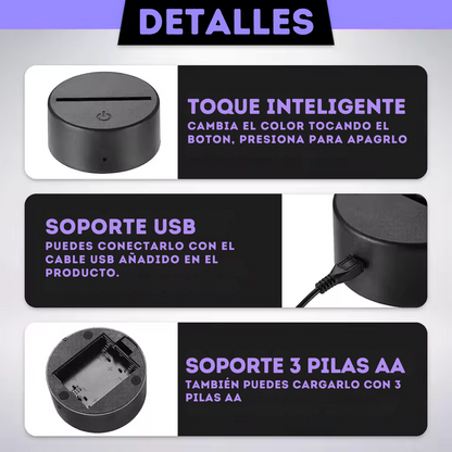 Lampara Neón3D Coche