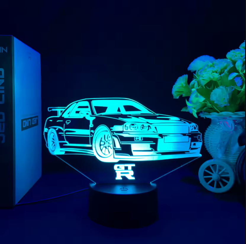 Lampara Neón3D Coche