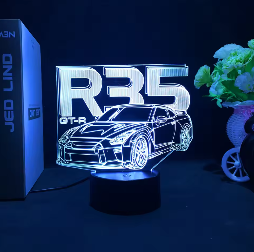 Lampara Neón3D Coche