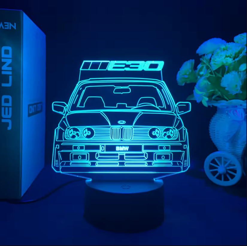 Lampara Neón3D Coche