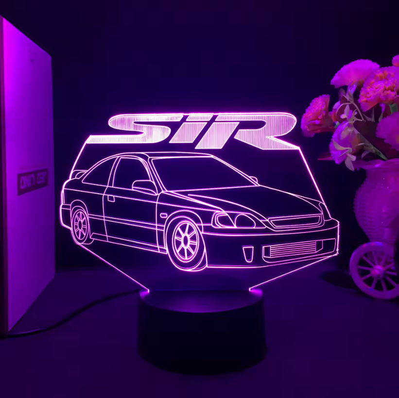 Lampara Neón3D Coche