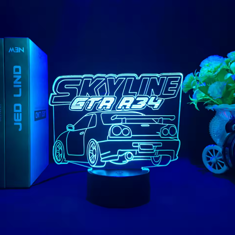 Lampara Neón3D Coche