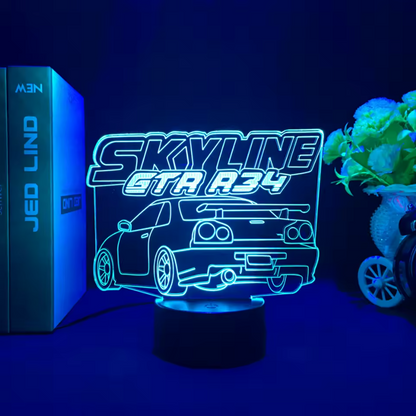 Lampara Neón3D Coche