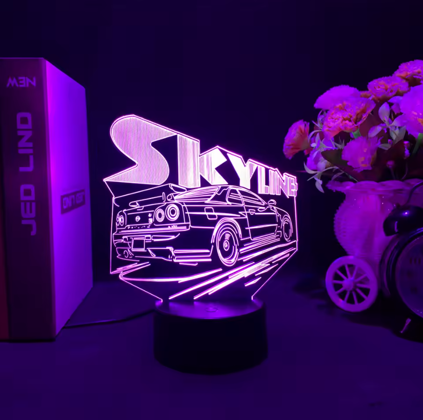 Lampara Neón3D Coche