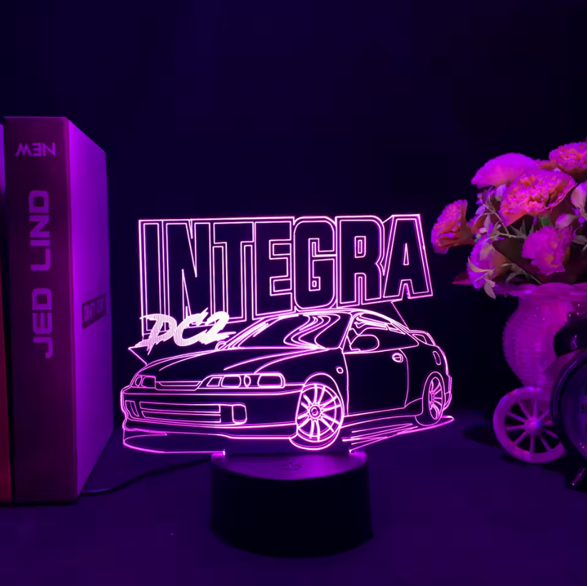 Lampara Neón3D Coche
