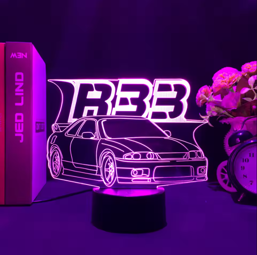 Lampara Neón3D Coche