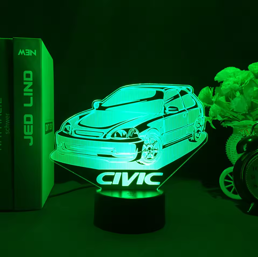 Lampara Neón3D Coche