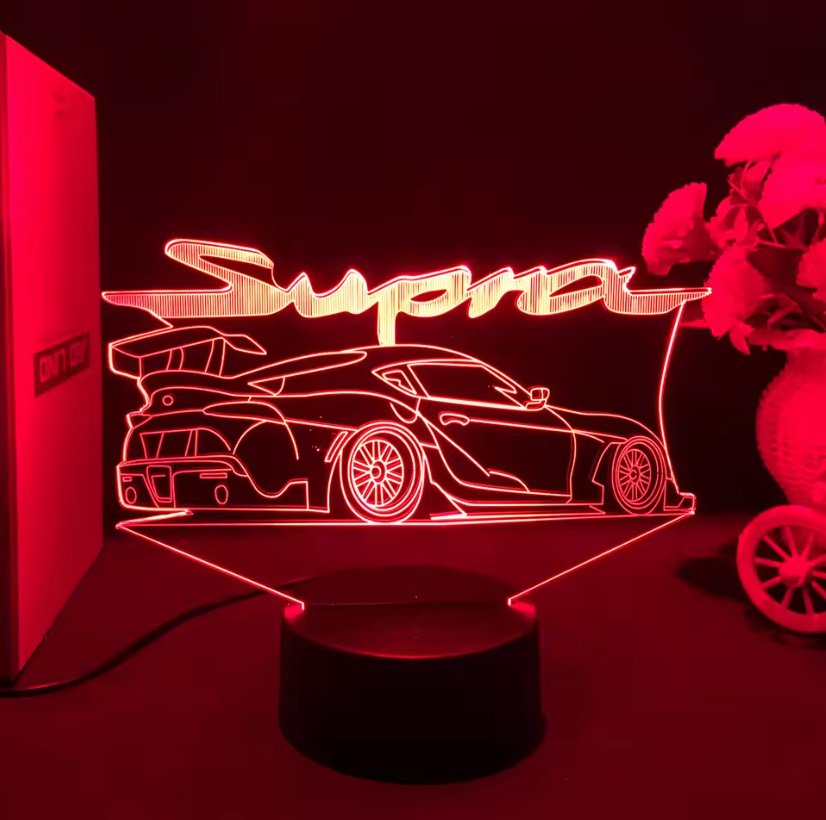 Lampara Neón3D Coche