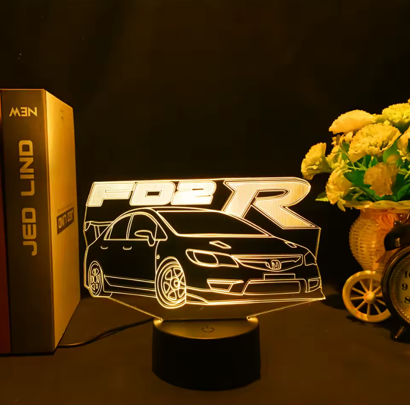Lampara Neón3D Coche