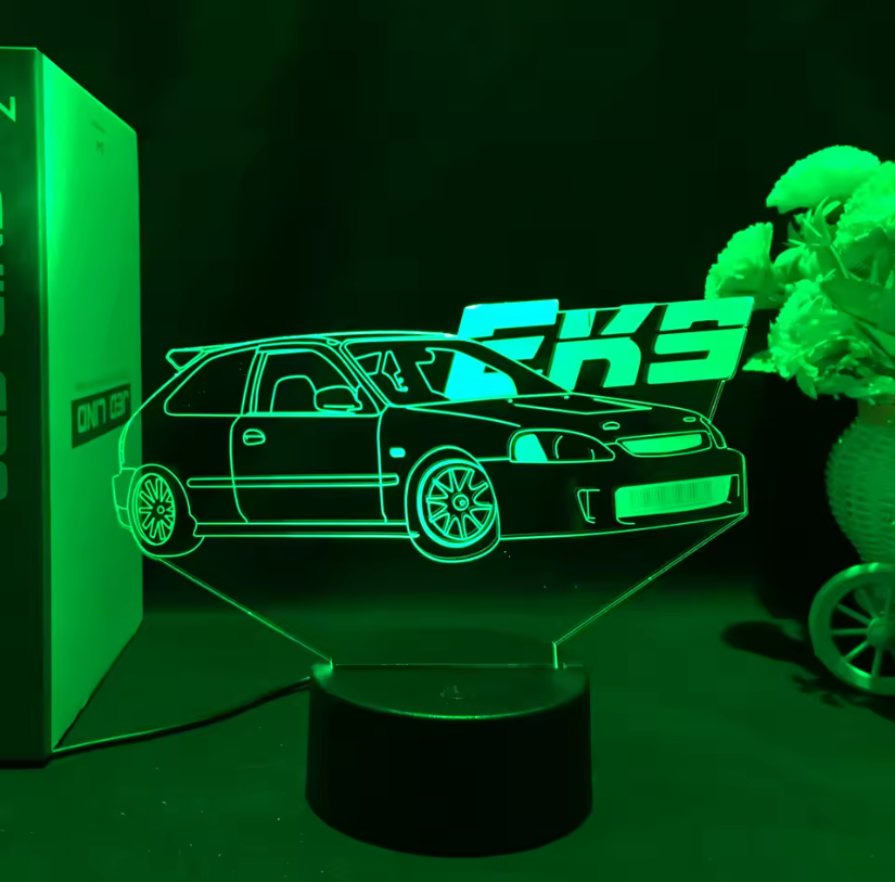 Lampara Neón3D Coche