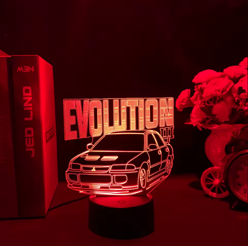 Lampara Neón3D Coche