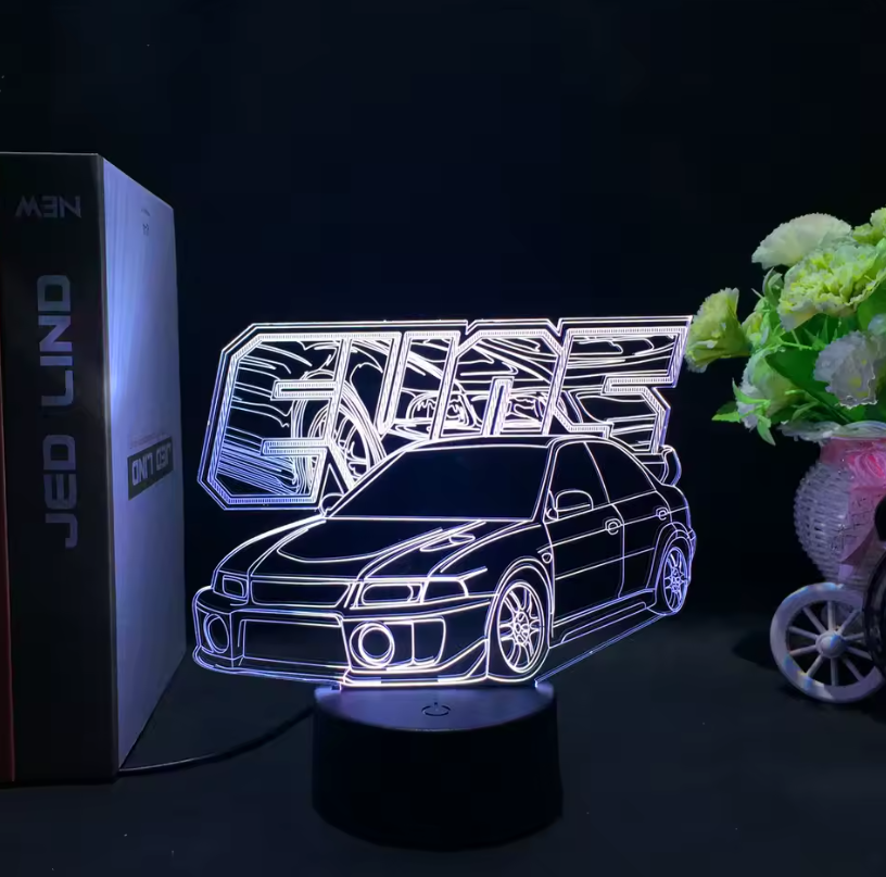 Lampara Neón3D Coche