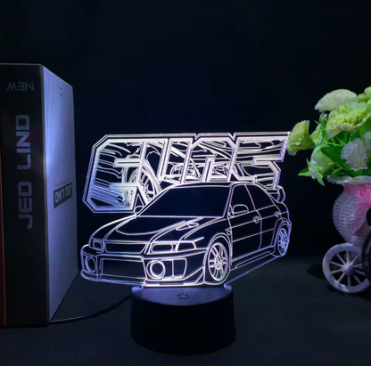 Lampara Neón3D Coche